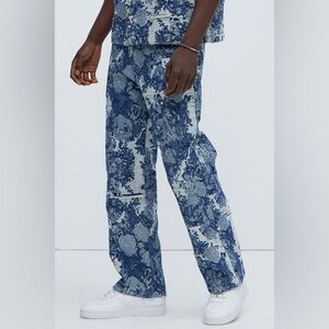 38 nova men torn distressed jeans pants denim straight leg relaxed fashion nova